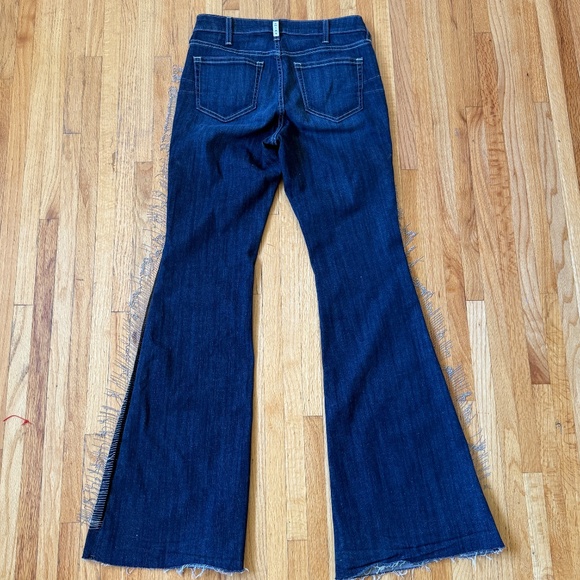 Ariat R.E.A.L. High Rise Fringe Flare Jeans. - Picture 3 of 14